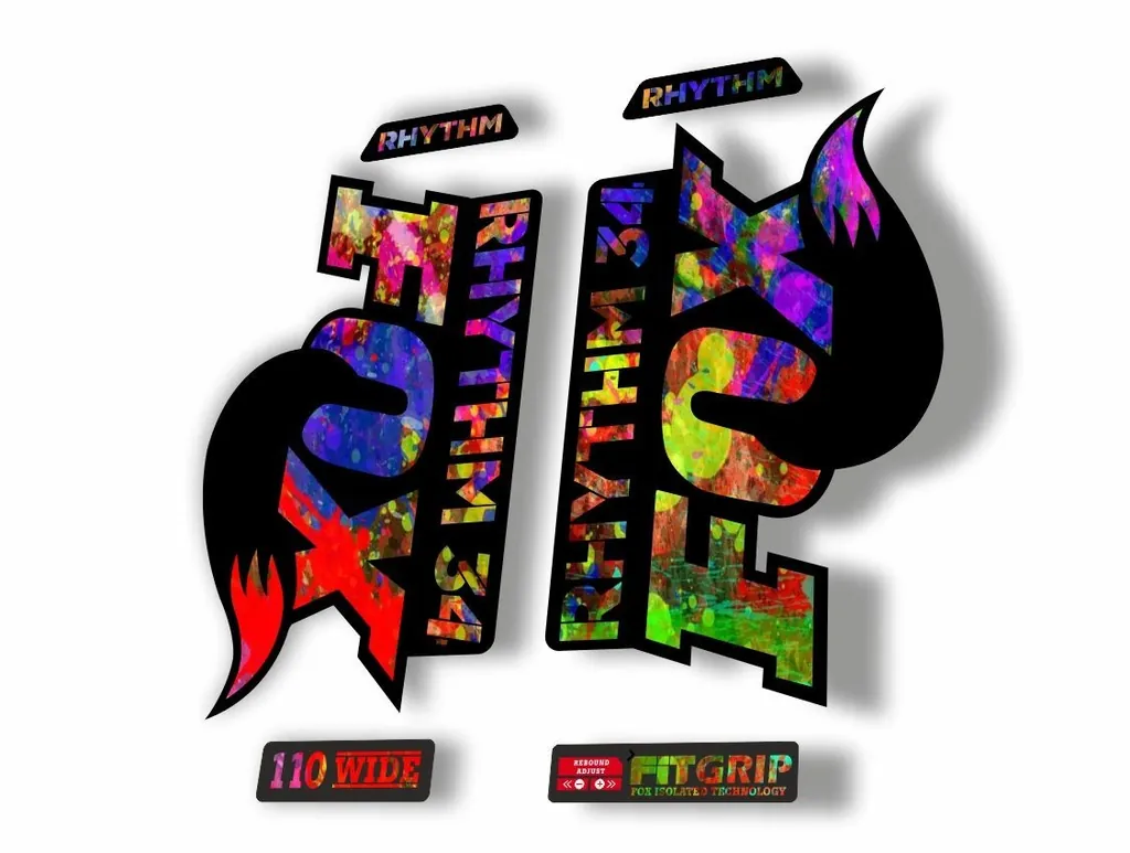 FOX 34 Rhythm 2018 Forks Suspension Factory Decal Sticker Adhesive Oil Slick