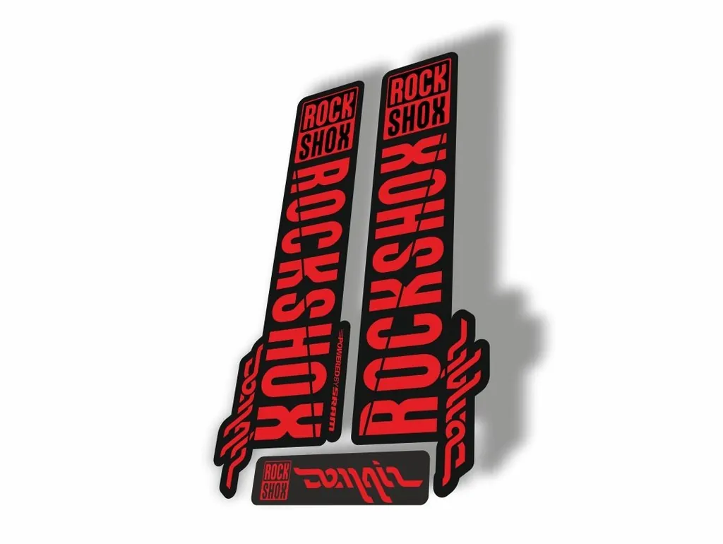 Rock Shox DOMAIN 2018 Fork Decal Mountain Bike Cycling Sticker Adhesive Red