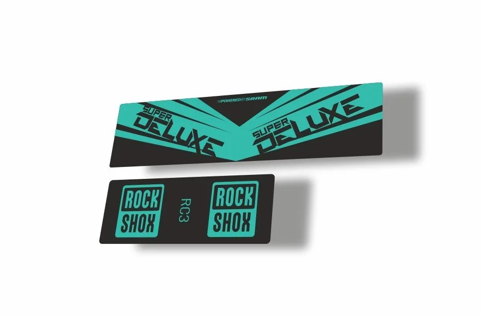 Rock Shox 2017 Super Deluxe RC3 Rear Shock MTB Decal Sticker Adhesive Dolphin