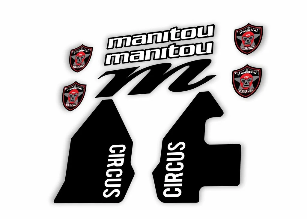 Manitou CIRCUS 2018 Fork Suspension Decal Kit Sticker Black