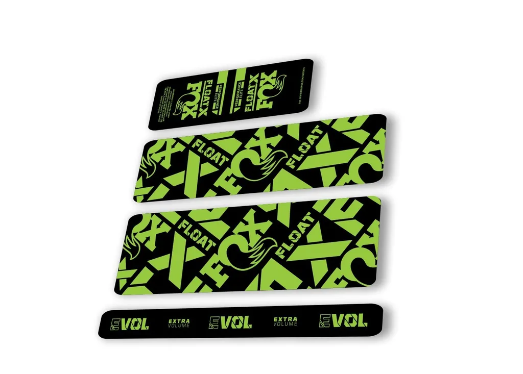 Fox 2022 Float X Performance Elite Rear Shock Suspension Sticker Decal Green