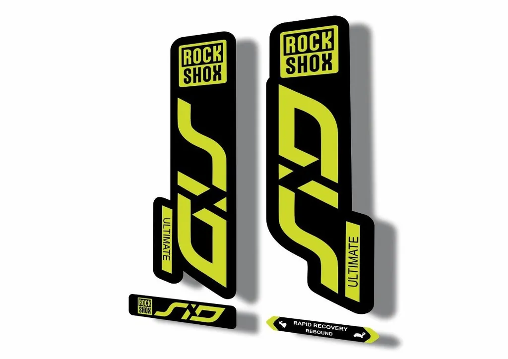 Rock Shox SID 2020 ULTIMATE Mountain Bike Cycling Decal Sticker Lime Green