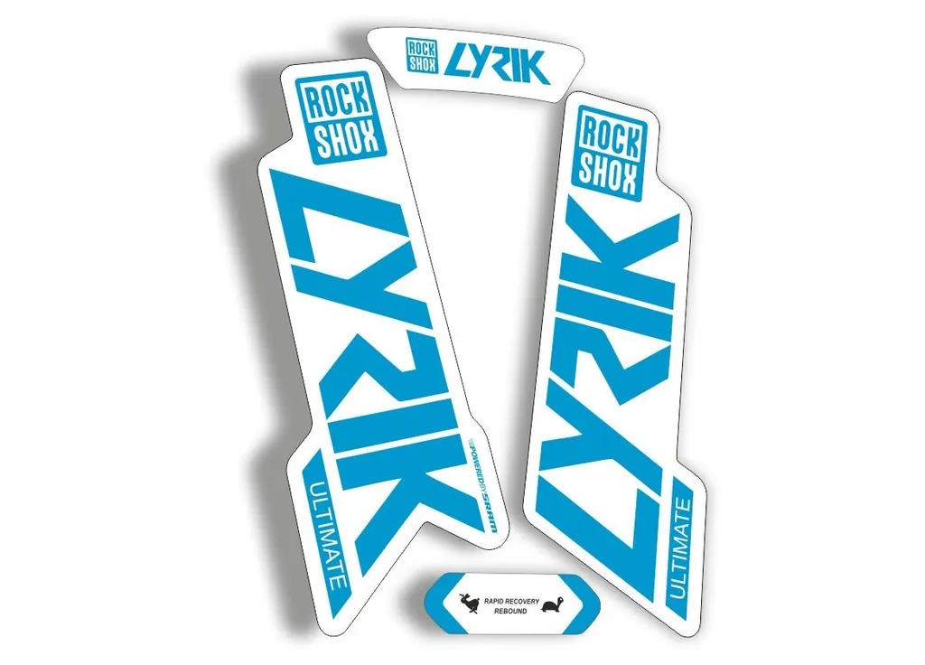 Rock Shox Lyrik Ultimate 2020 Fork Decal Bike Cycling Sticker Blue White