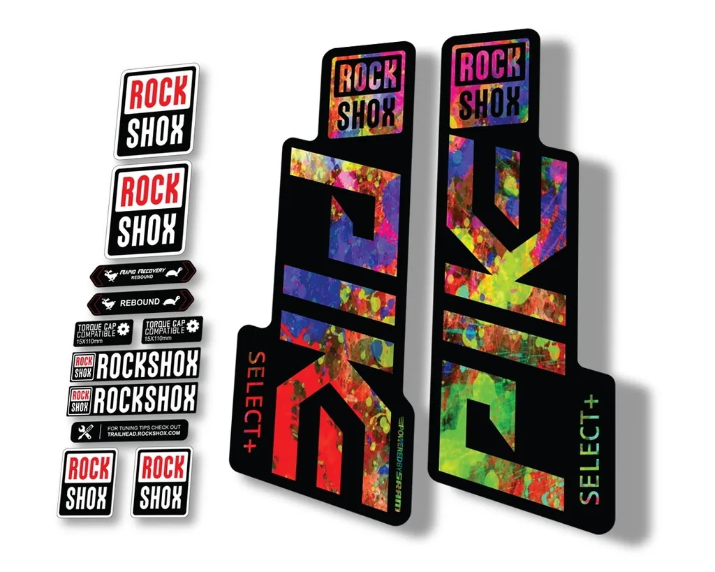 Rock Shox PIKE 2020 Select Plus + Mountain Bike Cycling Decal Sticker Oil Slick