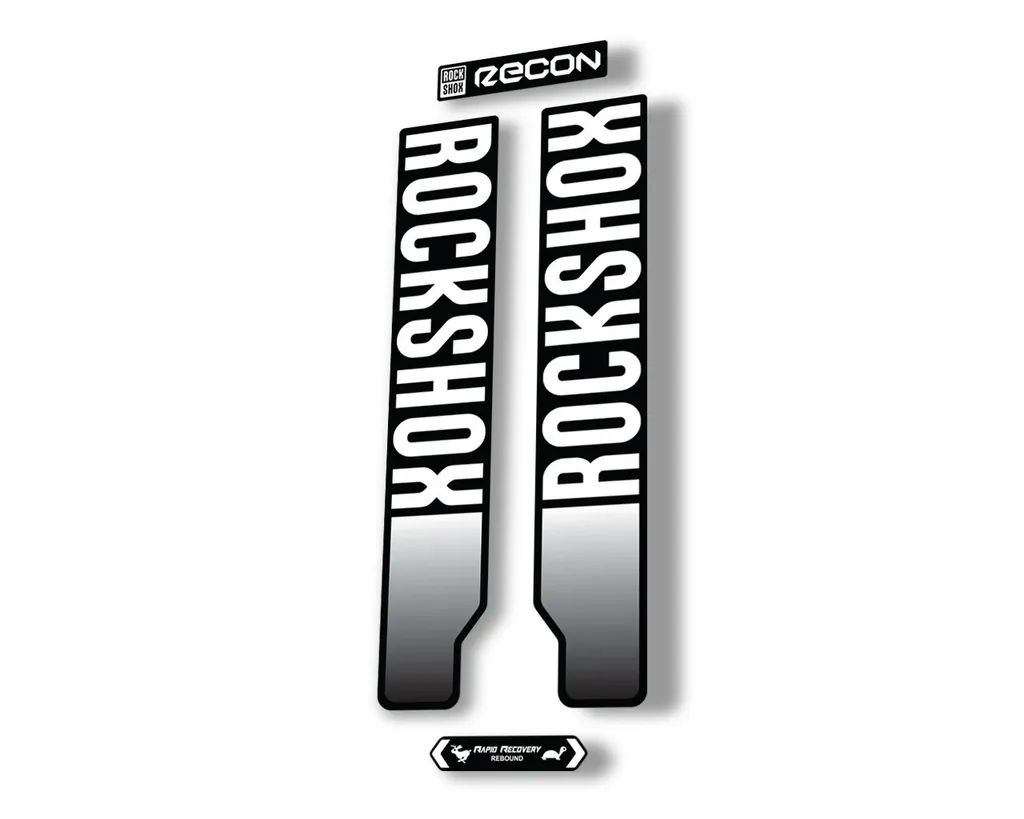 Rock Shox RECON 2021 Mountain Bike Cycling Decal Kit Sticker Adhesive White