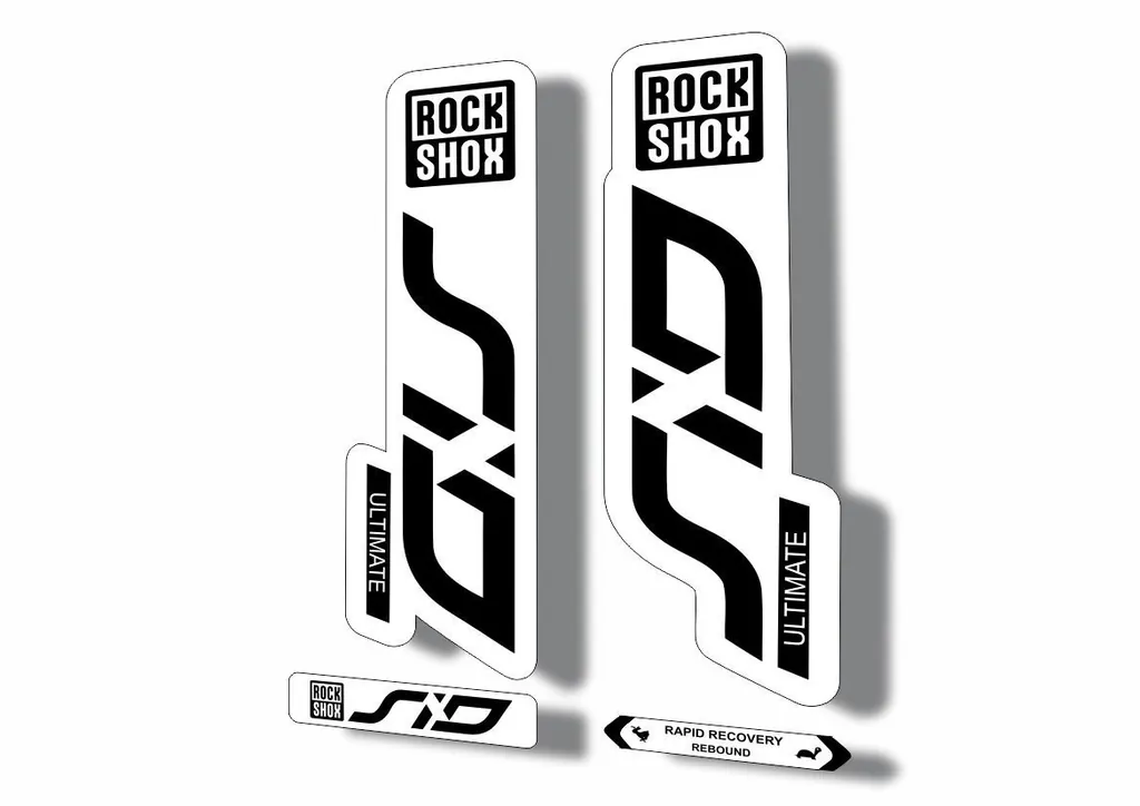 Rock Shox SID 2020 ULTIMATE Mountain Bike Cycling Decal Sticker White Black