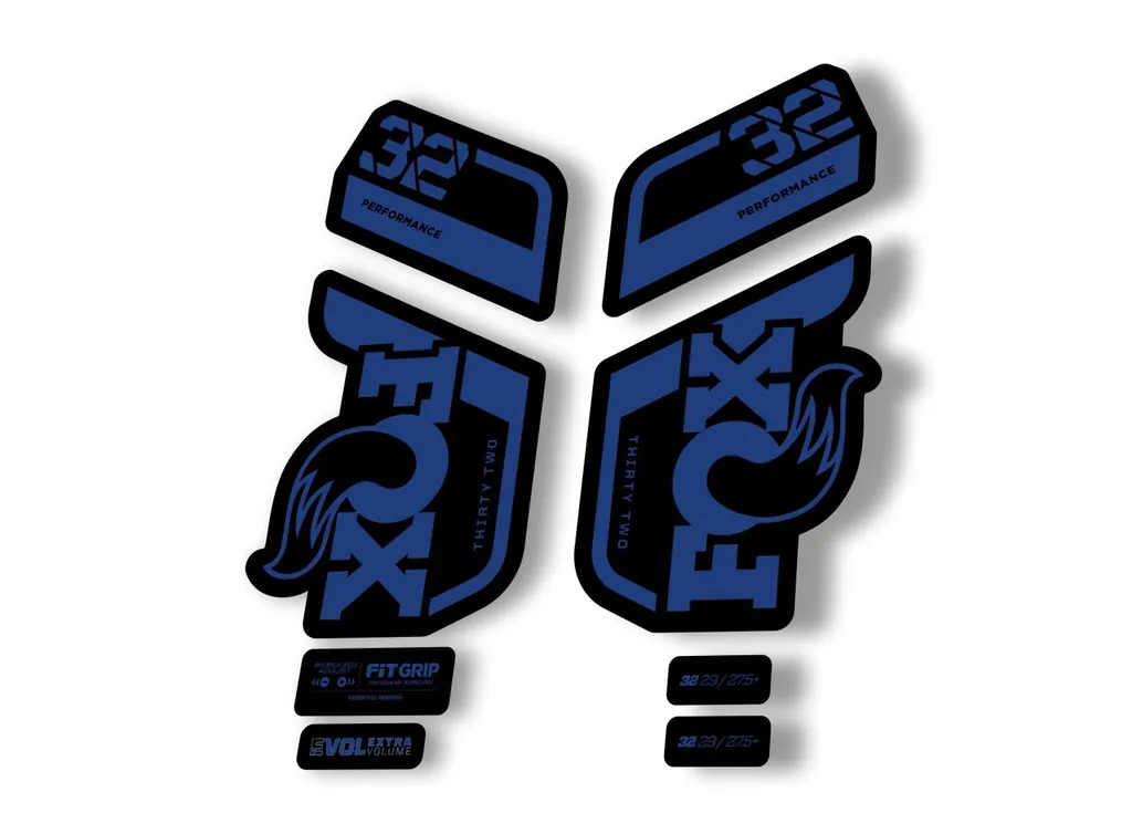 Fox 32 Performance 2021 Fork Suspension Factory Decal Sticker Adhesive Dark Blue