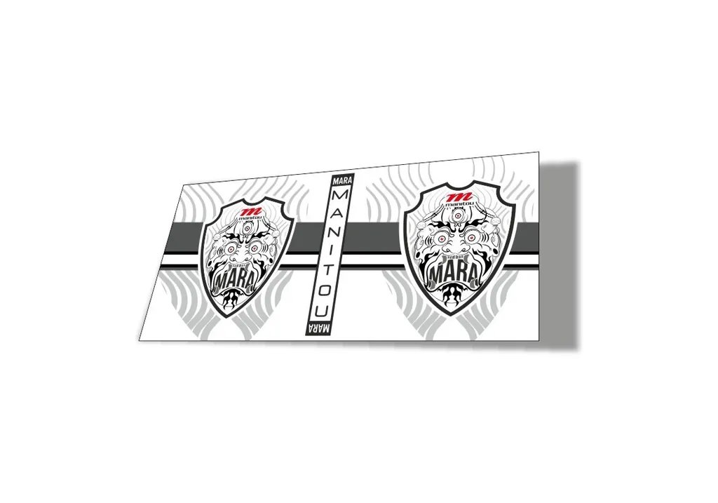 Manitou Mara 2020 Rear Shock Suspension Factory Sticker Decal White