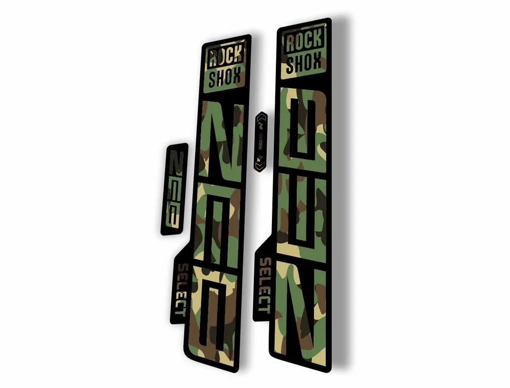 Rock Shox ZEB 2021 Select Mountain Bike Cycling Decal Sticker Adhesive Camo