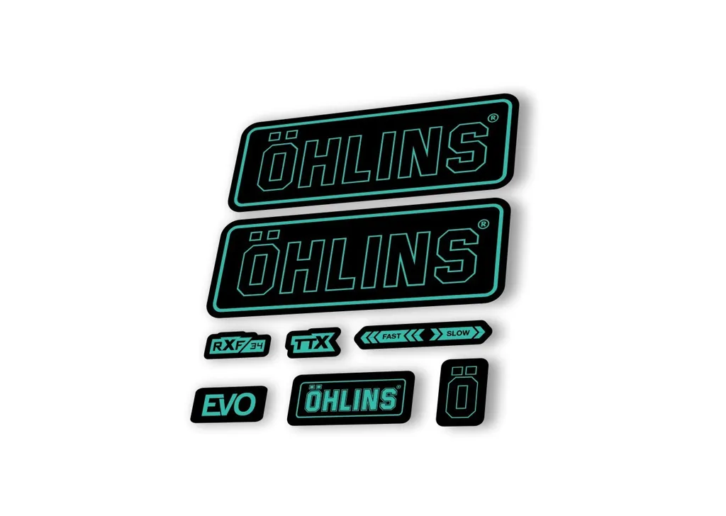Ohlins RXF34 EVO 2018 Rear Shock Decal Mountain Bike Cycling Sticker Dolphin
