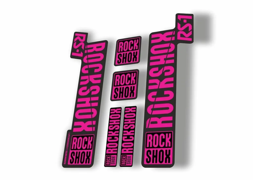 Rock Shox RS1 2018 Fork Decal Mountain Bike Cycling Sticker Adhesive Pink