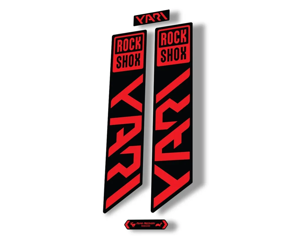 Rock Shox YARI 2021 Fork Decal Mountain Bike Cycling Sticker Adhesive Red