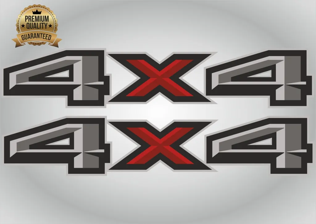 4x4 Decals Compatible with Ford F150 Gold Hook Truck Body Tail 2pcs