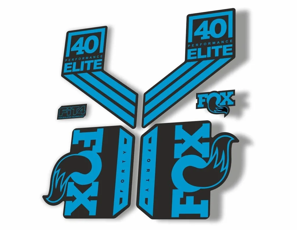 FOX 40 Elite Performance 2017-18 Fork Suspension Factory Decal Sticker Blue