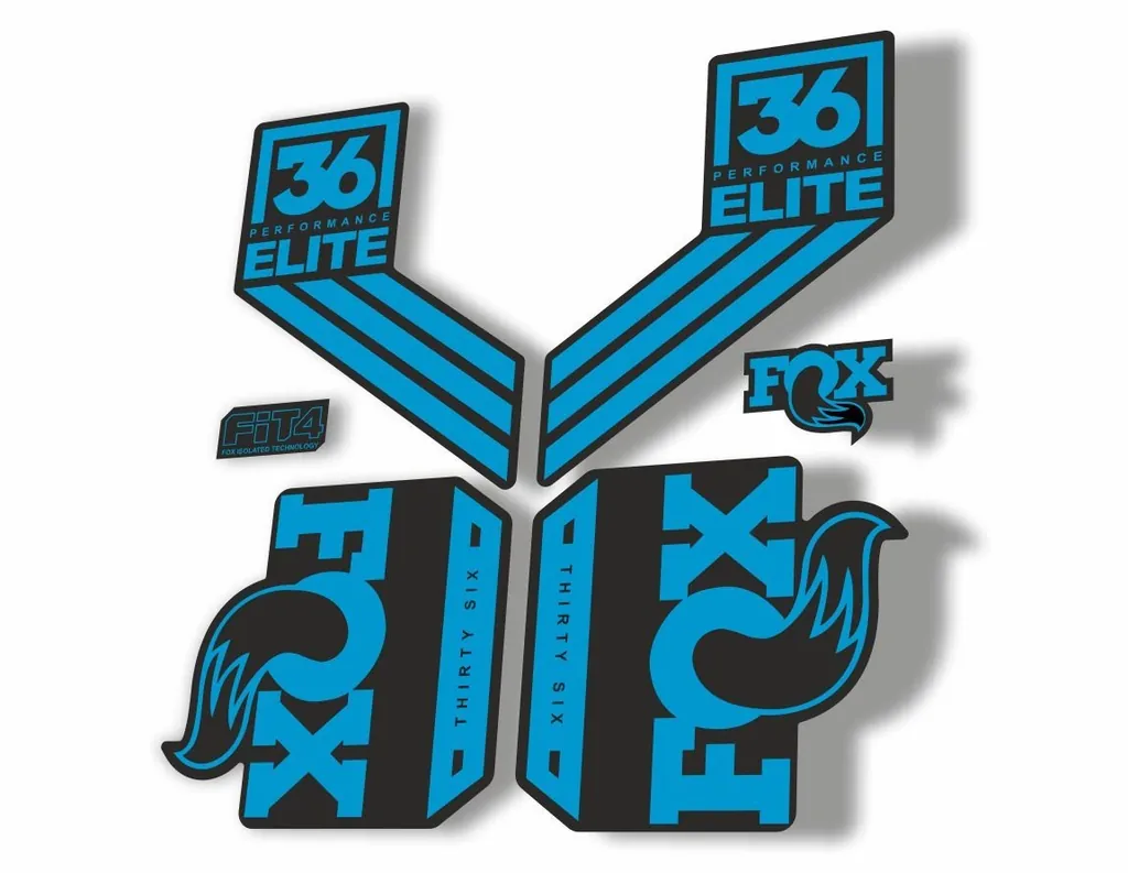 FOX 36 Elite Performance 2017-18 Fork Suspension Factory Decal Sticker Blue