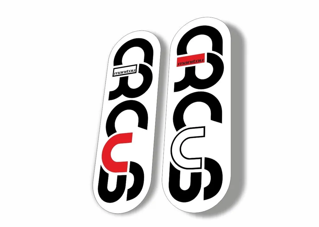 Manitou Circus 2013 Fork Suspension Graphic Decal Kit Sticker  White