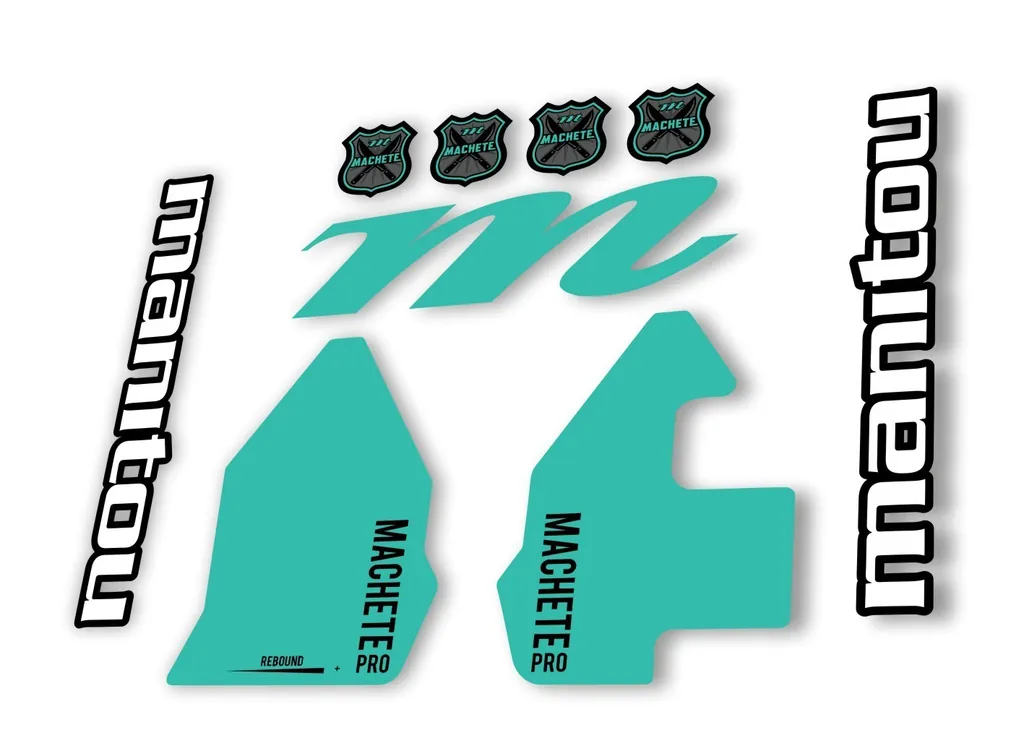 Manitou Machette 100 Pro 2020 Fork Suspension Decal Kit Sticker Dolphin