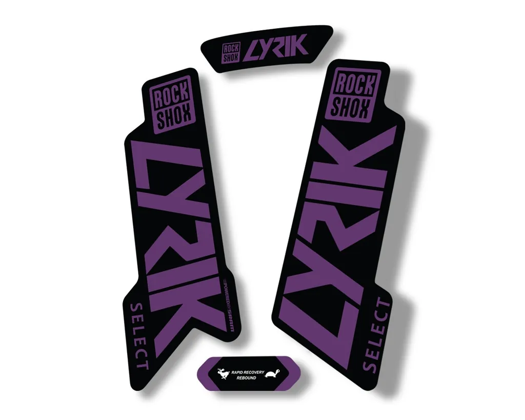 Rock Shox LYRIK 2020 ULTIMATE Mountain Bike Cycling Decal Sticker Purple
