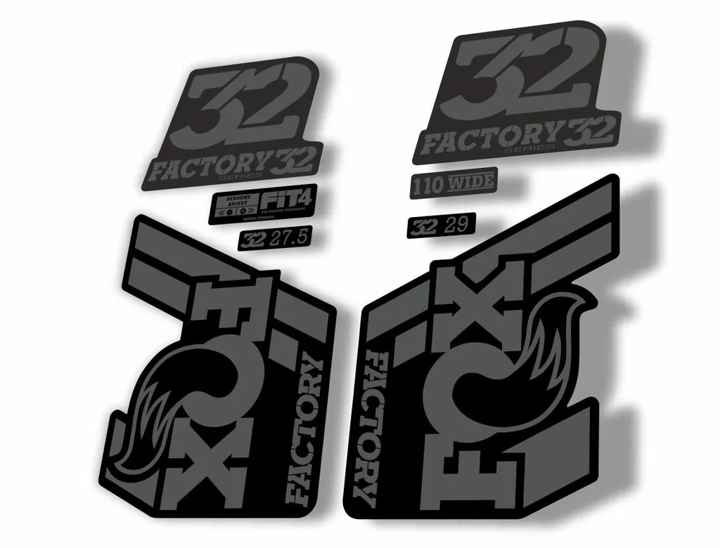 FOX 32 Float 2018-19 Forks Suspension Factory Decals Stickers Adhesive Gray