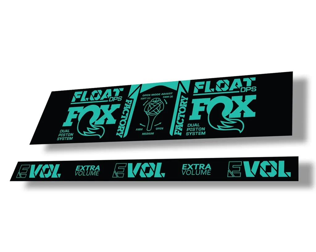 FOX Float DPS 2021 Rear Shock Suspension Factory Sticker Adhesive Decal Dolphin