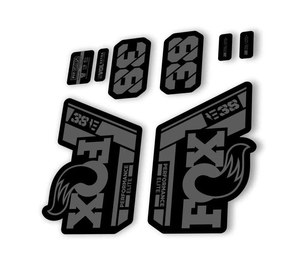 FOX 38 P. Elite E Bike 2021 Forks Suspension Factory Decal Sticker Gray