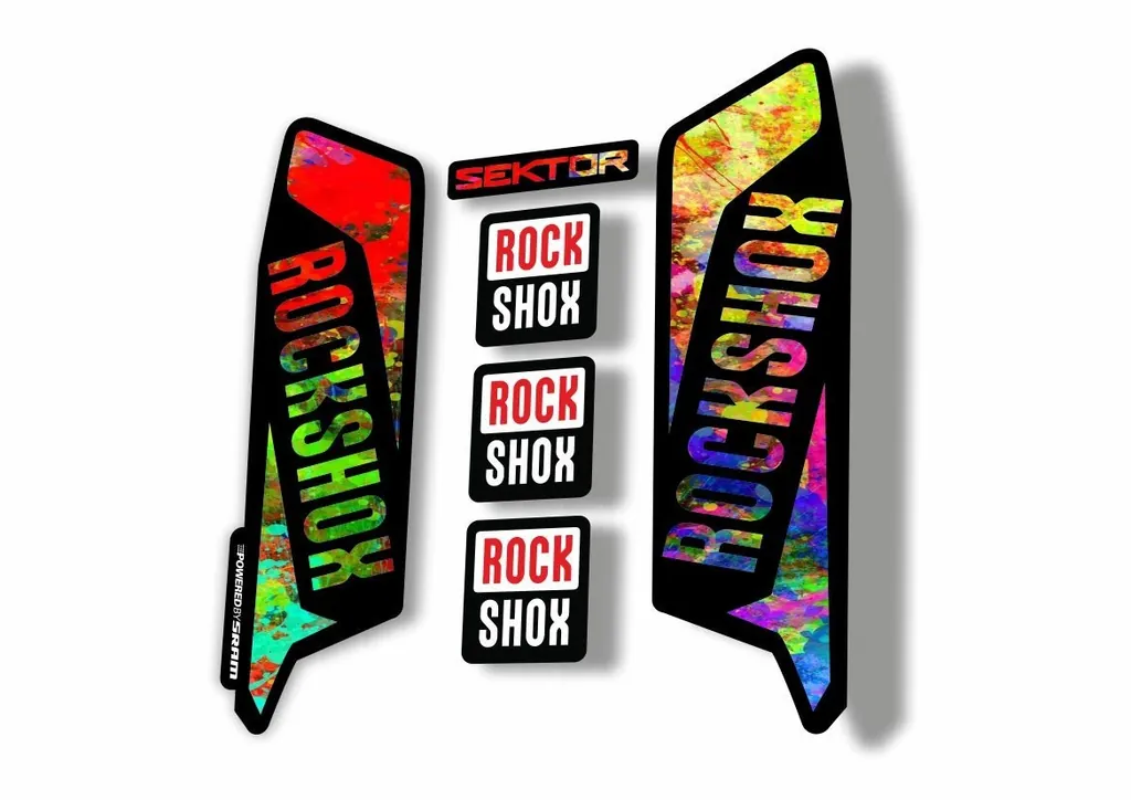Rock Shox SEKTOR 2016 Fork Decal Mountain Bike Cycling Sticker Oil Slick