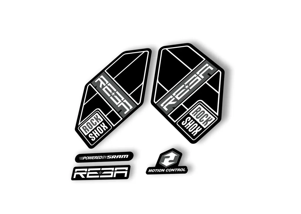 Rock Shox Reba 2012 Fork Decal Mountain Bike Cycling Sticker Adhesive Gray