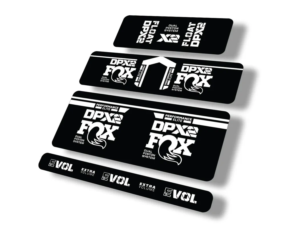 FOX Float DPX2 Performance Elite 2021 Rear Shock Suspension Sticker Decal White