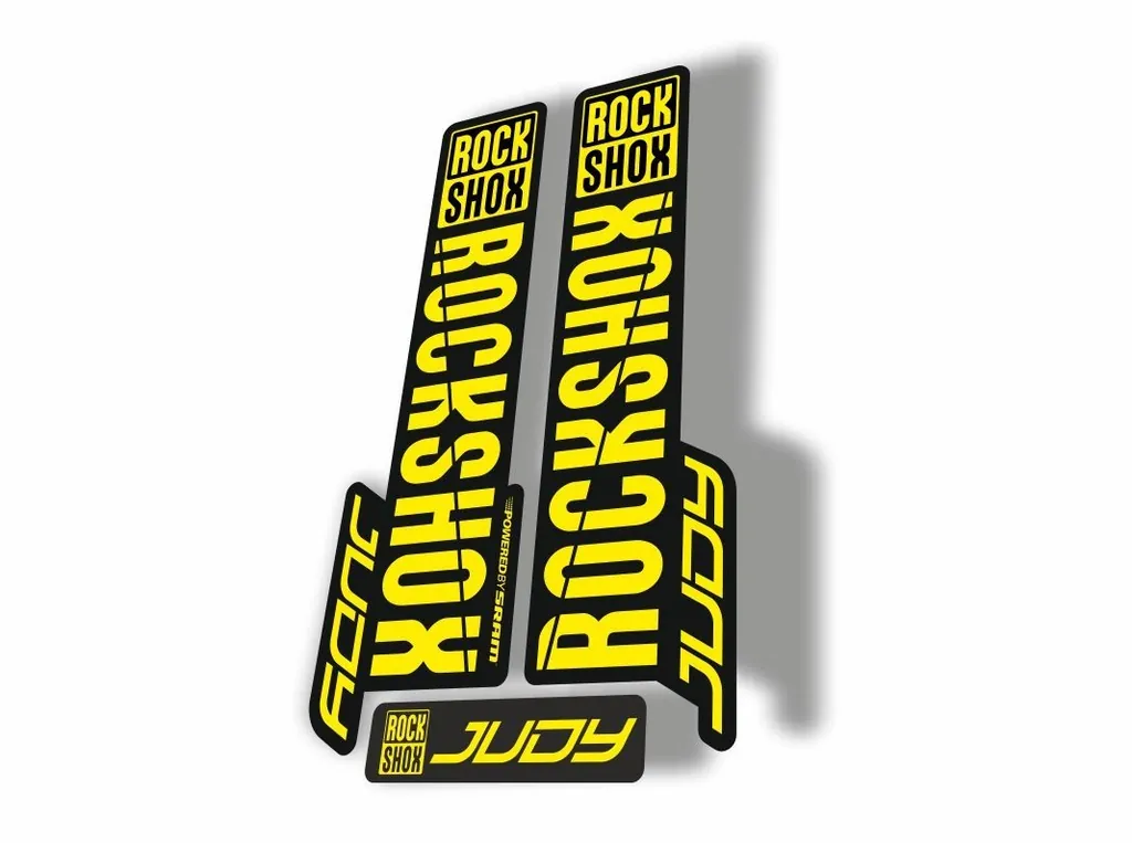 Rock Shox JUDY 2018 Fork Decal Mountain Bike Cycling Sticker Adhesive Yellow