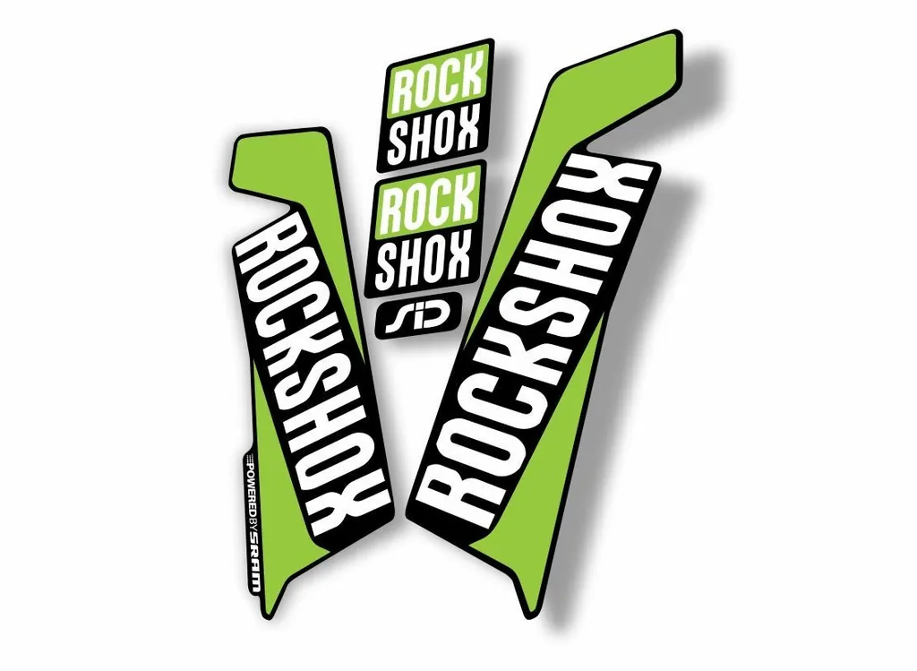 Rock Shox SID Brain 2016-17 Mountain Bike Cycling Decal Sticker Adhesive Green