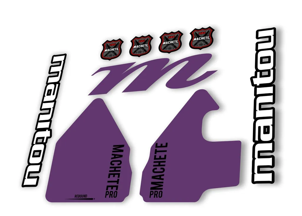 Manitou Machette 110 Pro 2020 Fork Suspension Decal Kit Sticker Purple