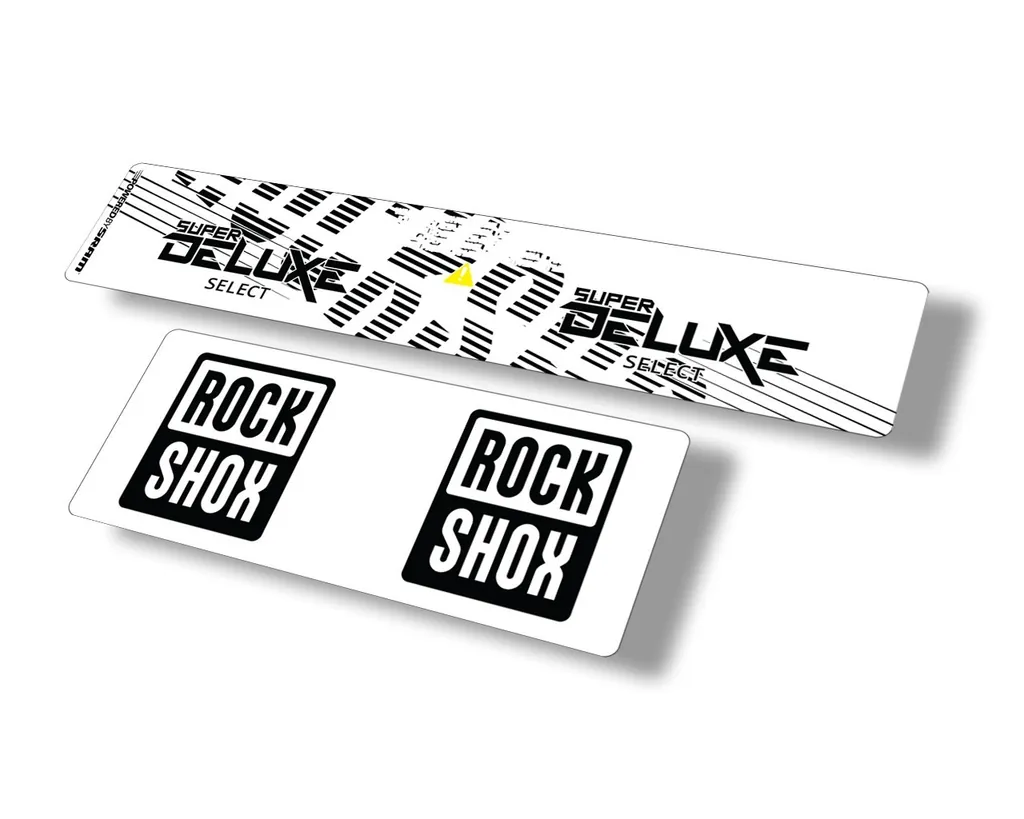 Rock Shox 2021 Super Deluxe Select Rear Shock Decal Sticker Adhesive Set Black