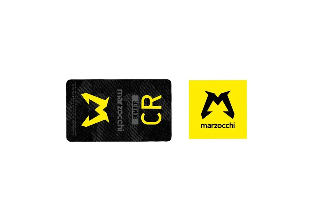 Marzocchi Bomber CR 2024 Rear Shock Suspension Sticker Decal Kit Adhesive Yellow