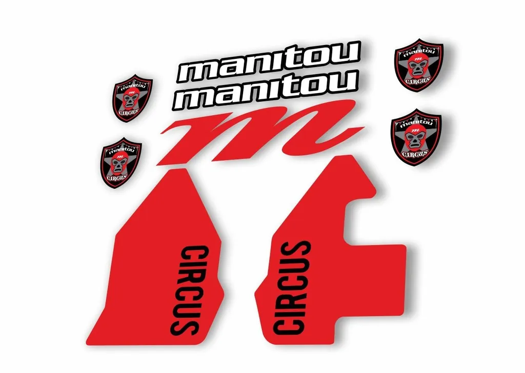 Manitou CIRCUS 2018 Fork Suspension Decal Kit Sticker Red