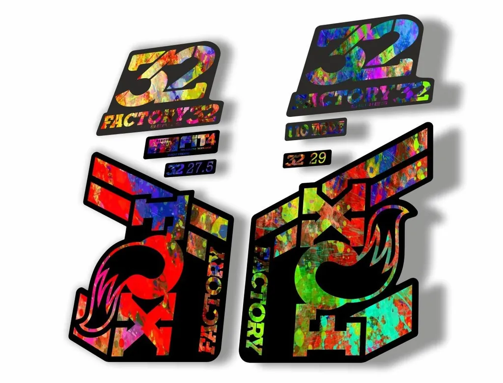 FOX 32 Float 2018-19 Forks Suspension Factory Decals Stickers Adhesive Oil Slick