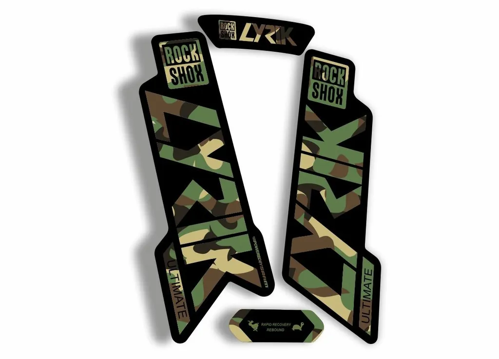 Rock Shox Lyrik Ultimate 2020 Fork Decal Bike Cycling Sticker Camo