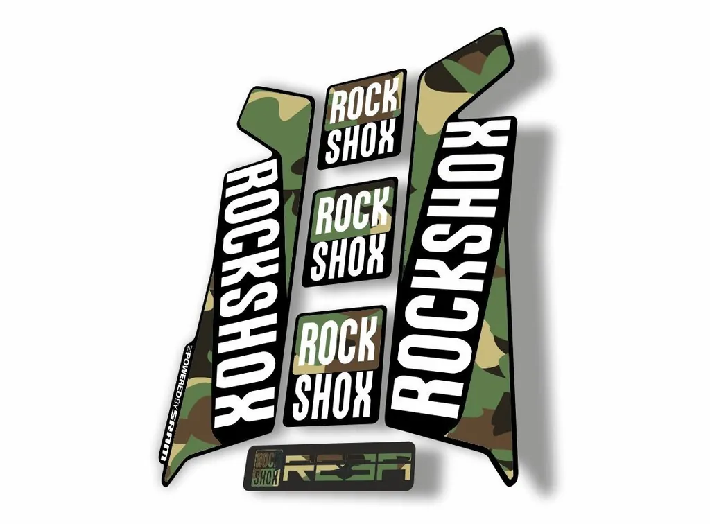 Rock Shox REBA 2016 Fork Decal Mountain Bike Cycling Sticker Adhesive Camo