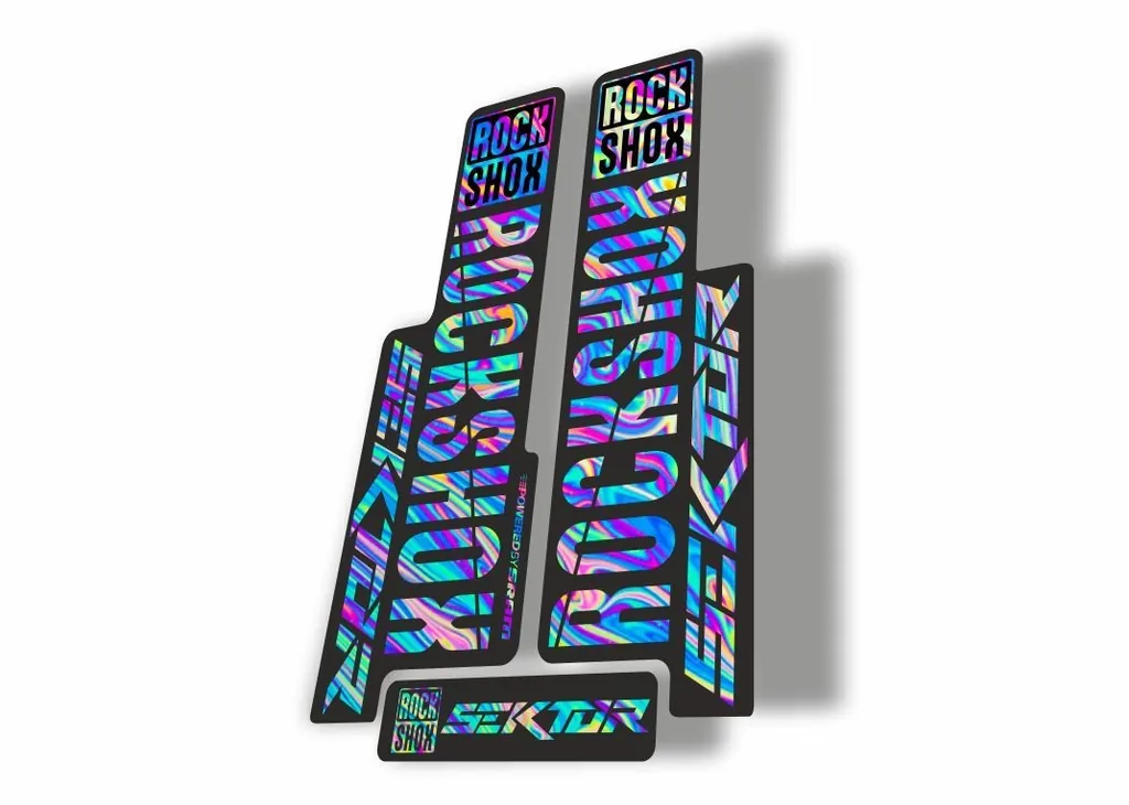 Rock Shox SEKTOR 2018 Fork Decal Mountain Bike Cycling Sticker Oil Slick 1