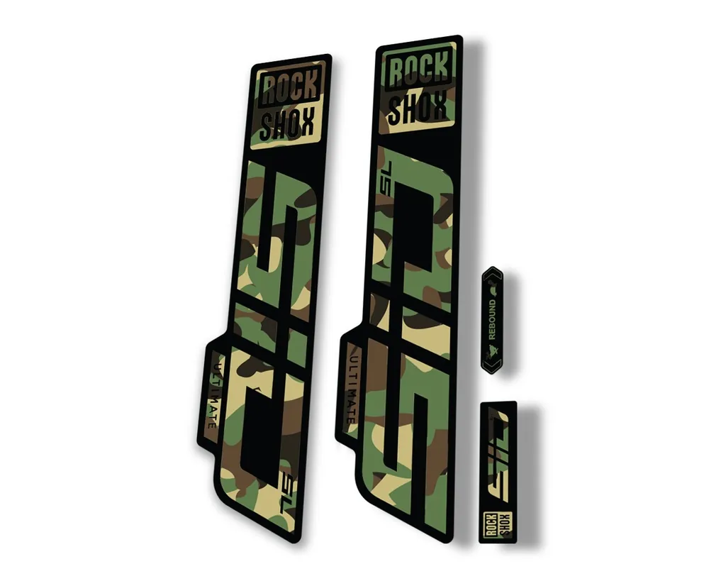 Rock Shox SID SL Ultimate 2021 Mountain Bike Cycling Decal Sticker Adhesive Camo