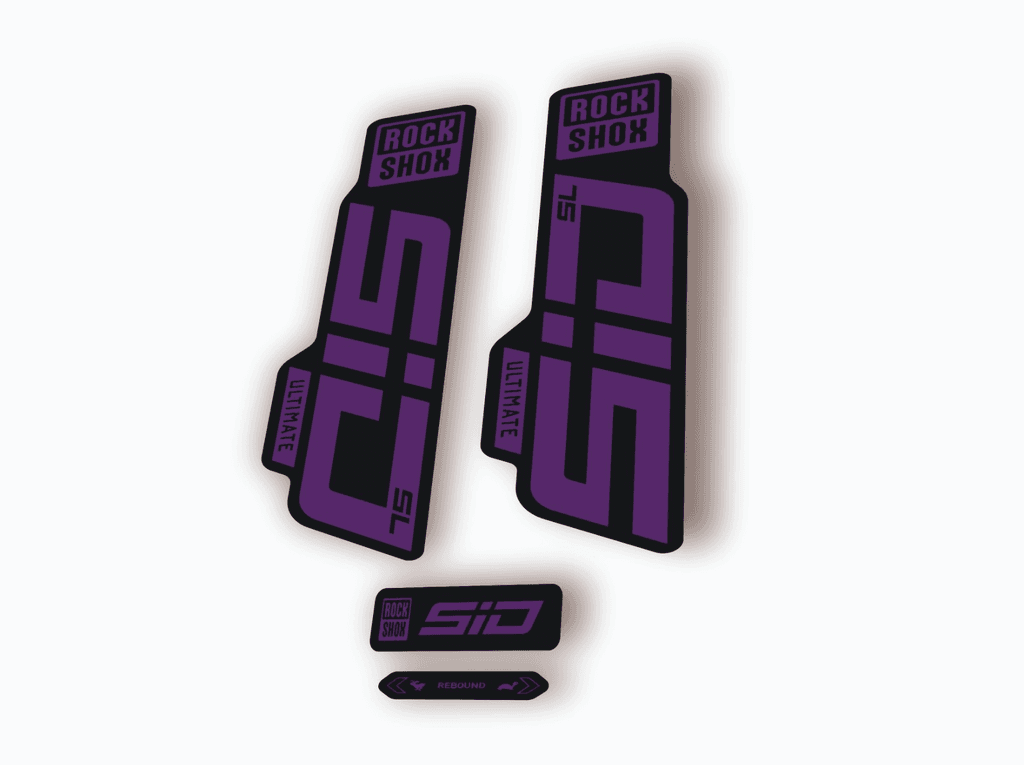 Rock Shox SID SL Ultimate 2024 Fork Decal MTB Cycling Sticker Kit Purple