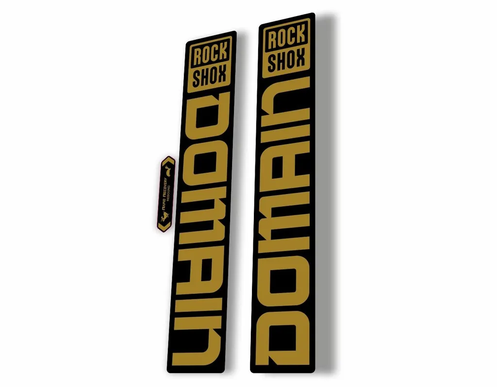 Rock Shox DOMAIN 2022 Mountain Bike Cycling Decal Sticker Adhesive Gold