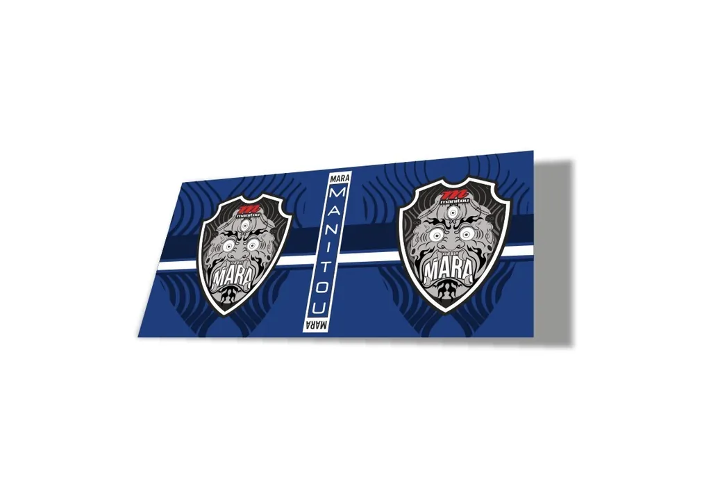 Manitou Mara 2020 Rear Shock Suspension Factory Sticker Decal Dark Blue