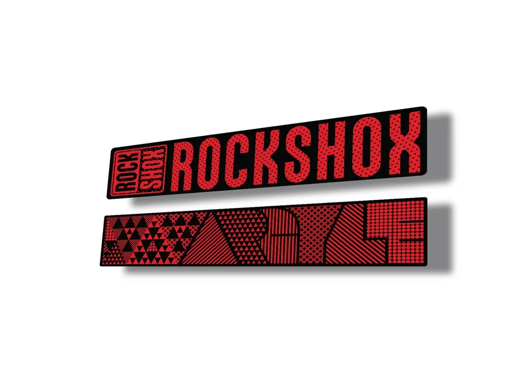 Rock Shox ARGYLE 2017 Fork Decal Mountain Bike Cycling Sticker Red