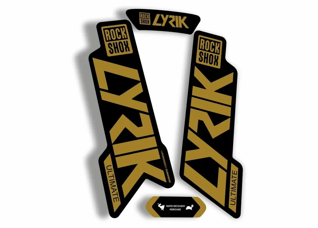 Rock Shox Lyrik Ultimate 2020 Fork Decal Bike Cycling Sticker Gold