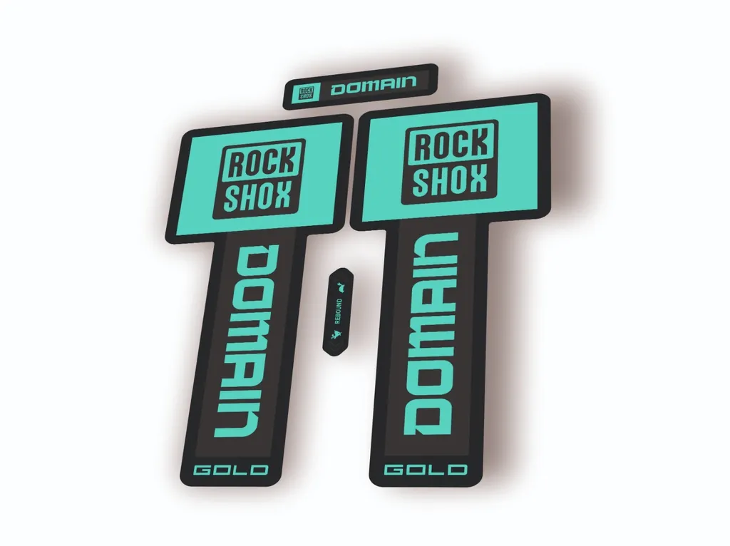 Rock Shox DOMAIN GOLD 2025 Mountain Bike Cycling Decal Sticker Adhesive Dolphin