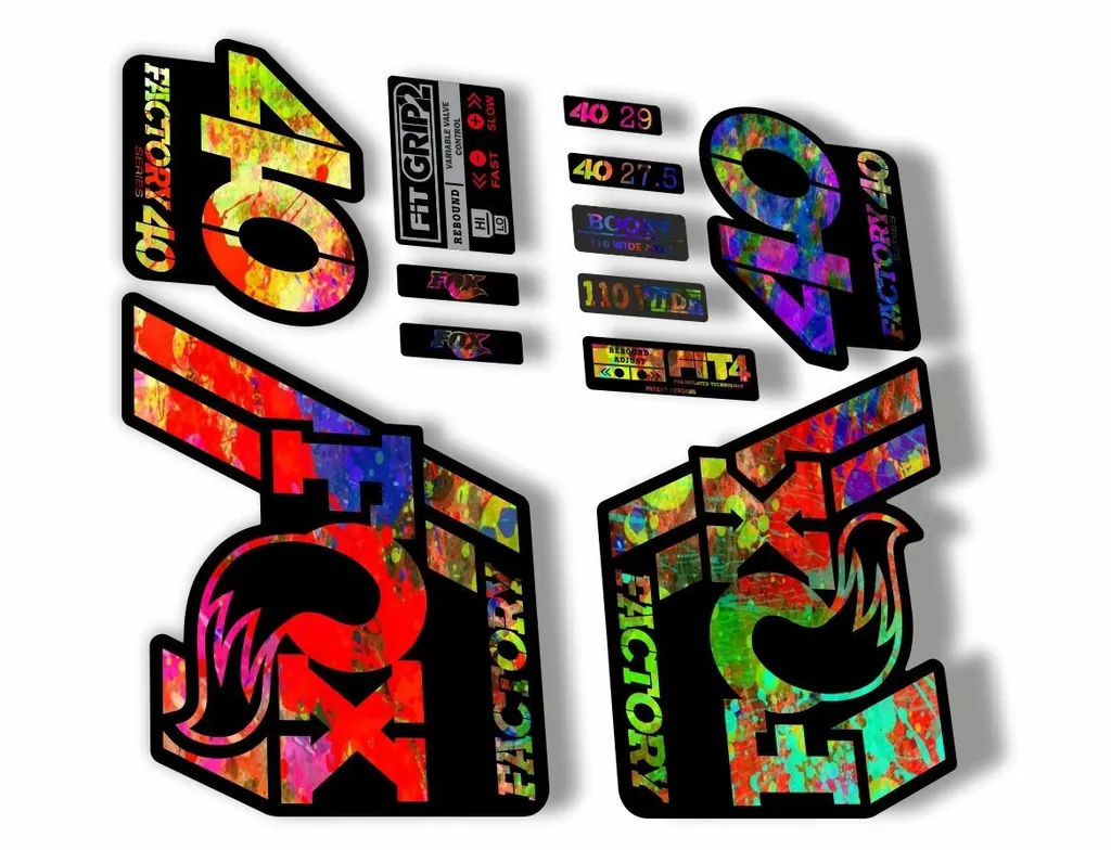 FOX 40 Float 2018-19 Forks Suspension Factory Decals Sticker Adhesive Oil Slick