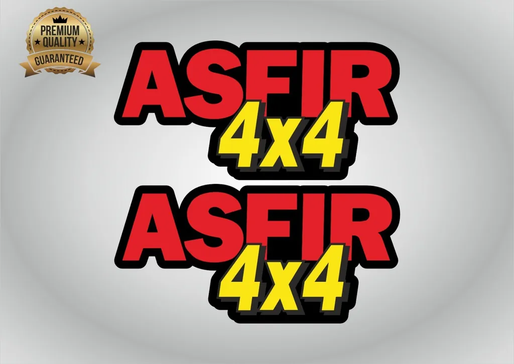 4x4 Decals Compatible with Toyota ASFIR Truck Body Tail 2pcs