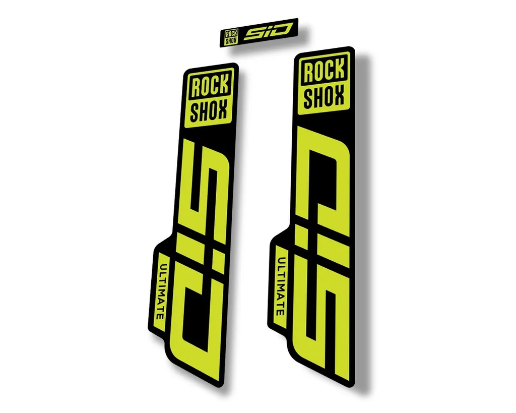 Rock Shox SID 2021 ULTIMATE Fork Decal Mountain Bike Cycling Sticker Lime Green