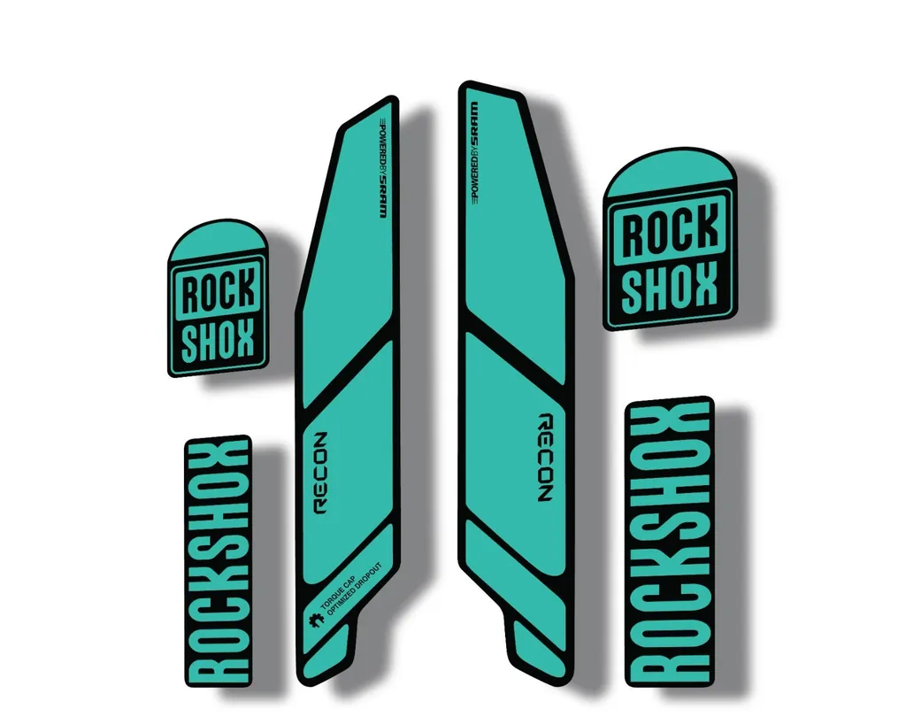 Rock Shox RECON 2014 Mountain Bike Cycling Decal Kit Sticker Adhesive Dolphin