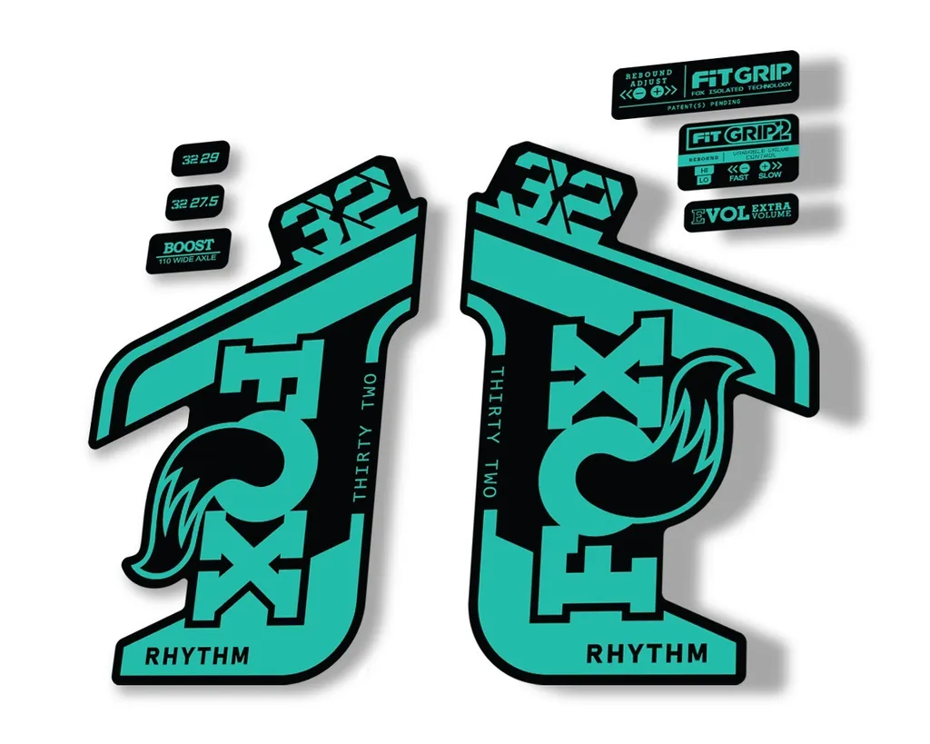 FOX 32 Rhythm 2021 Factory Fork Decals Suspension Sticker Dolphin